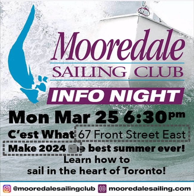 Info Night flyer