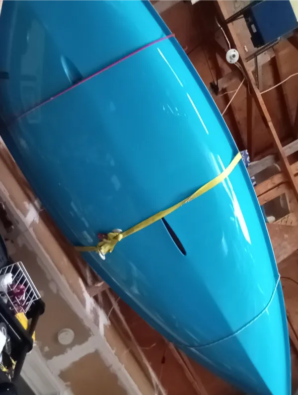 Underside of blue Laser